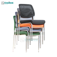 Chaise de bureau en maille empilable bon marché avec mousse empilable pour la maison salle d'attente conférence réception exécutive visiteur invité