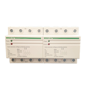 AC 400V 63A Dreiphasiger Schaltspannungsregler Automatischer Reset Überspannungsschutz PC-Material 97% Effizienz 50/60Hz - Product Image 5