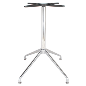 <span class=keywords><strong>Pied</strong></span> de <span class=keywords><strong>table</strong></span> X de luxe moderne nordique robuste pour bar, restaurant, café, bistrot – Base de <span class=keywords><strong>table</strong></span> en métal et acier chromé argenté - Product Image 2