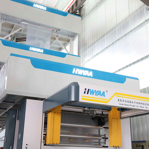 HWYAA - Máquina Extrusora de <span class=keywords><strong>Película</strong></span> de Embalaje de HDPE/PP de 3 Capas, Coextrusión, Totalmente Automática, con Medición de Espesor Rotatoria Precisa, CE ISO9001, Alta Velocidad - Product Image 2