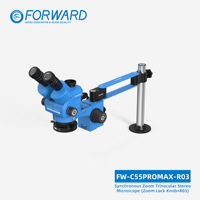 Microscope trinoculaire FORWARD FW-C55Promax-R03 Ultra HD avec zoom 55X et bras pour téléphone portable, outil de soudage de circuits imprimés