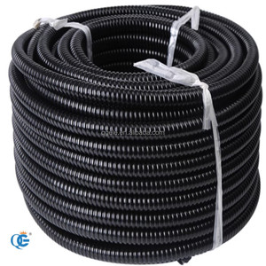 <span class=keywords><strong>Tubo</strong></span> de manguera de conducto <span class=keywords><strong>corrugado</strong></span> <span class=keywords><strong>abierto</strong></span> eléctrico recubierto de PVC de Color negro 20mm - Product Image 1