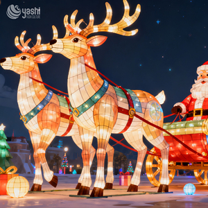 Solución de Iluminación Integral: Trineo de Renos Navideños Inmersivos, Farol Festivo para Paisajes de Parques y <span class=keywords><strong>Destinos</strong></span> - Product Image 5