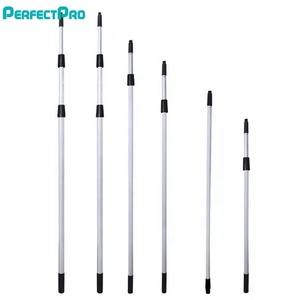 Perche <span class=keywords><strong>télescopique</strong></span> réglable en aluminium robuste et colorée avec poignée au sol pour le nettoyage domestique - Product Image 1