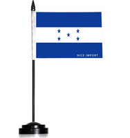 Drapeaux de bureau de la Guyane, petits drapeaux de table avec mât noir, décoration pour la maison et le bureau, célébrations de festivals