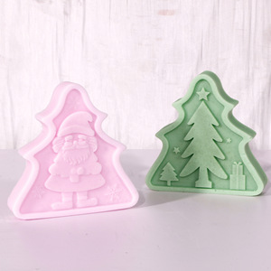 Christmas Tree <b>Candle</b> <b>Mold</b> Silicone DIY <b>Mold</b> For <b>Candle</b> Plaster Soap Cake Making Christmas Decoration - Product Image 3