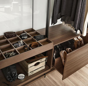 <span class=keywords><strong>Armarios</strong></span> de Madera con Puertas Corredizas <span class=keywords><strong>a</strong></span> Precio Económico, Muebles Modernos para Dormitorio, Juego Completo de Madera Contrachapada Laminada con Melamina, Diseño de Armario - Product Image 6