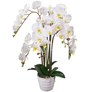 Fleur artificielle d'orchidée papillon, 1 pièce, de qualité, pour toutes les fêtes