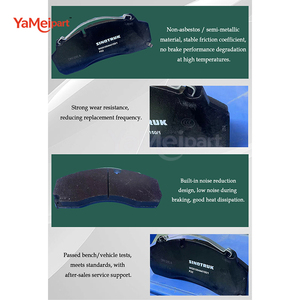 Pastillas de Freno para Camiones Alemanes Benz WVA 29385, Directamente de Fábrica, para Camiones Pesados de Marca China de <span class=keywords><strong>Yamei</strong></span> - Product Image 5