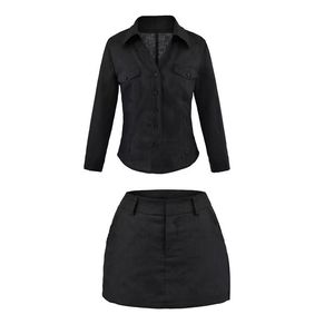 Women Custom Sexy Summer Soft Terry Towel Cloth <b>Suit</b> Loungewear Top <b>Button</b> Down Crop Shirt Beach Skirt 2-pieces Sets - Product Image 3