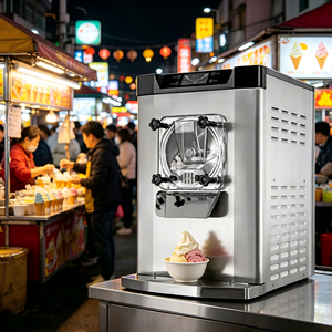 <span class=keywords><strong>Machine</strong></span> <span class=keywords><strong>à</strong></span> gelato intelligente <span class=keywords><strong>à</strong></span> écran tactile avec contrôle de la température 30L/H pour les petites entreprises/avec fabrication rapide - Product Image 1
