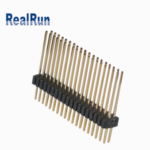 Connettore Maschio a Pin Dritti Serie 20 Pin, Passo 1.0mm per PCB, Corrente Nominale 0.75A, Placcato Oro, Ago Lungo - Product Image 2