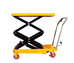 Nueva <span class=keywords><strong>Mesa</strong></span> Elevadora Hidráulica Manual Tipo Tijera, Carro Pequeño Móvil <span class=keywords><strong>Plegable</strong></span> para Logística, Plataforma de Manipulación 700x450mm, <span class=keywords><strong>Mesa</strong></span> 800-815mm - Product Image 1