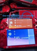 Console de jeu portable reconditionnée pour PSP 3000, carte mère d'occasion, coque de remplacement personnalisée en option, jeu rétro portable