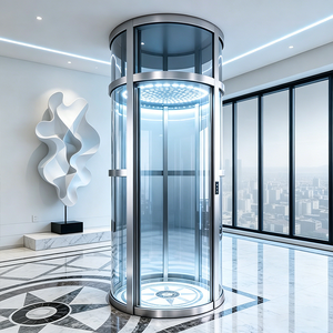 Ascensore Residenziale di Lusso a 2-4 Piani, Capacità 300KG, con Cabina Panoramica, Vendita Promozionale - Product Image 3