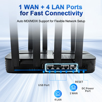 Routeur WiFi 6 AX3000 Système de maillage bi-bande avec OpenWrt pour la maison et le bureau Internet haute vitesse