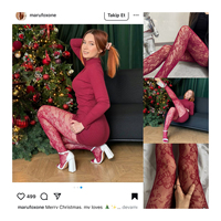 Stoking Jaring Ikan Warna-warni Musim Panas, Pantyhose / Tights Jaring Hitam Berenda Ukuran Besar untuk Wanita, Pakaian Tari Eksotis Seksi Model OEM Khusus