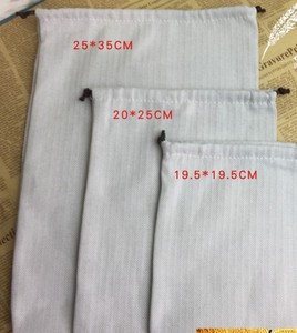 Luxurious Custom Logo Printed Recyclable Gift Twill Canvas Cotton Double <b>String</b> Drawstring <b>Bag</b> for Food Packaging - Product Image 6