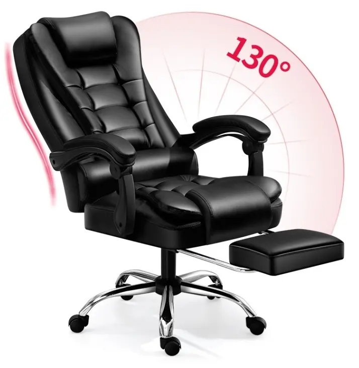 2 और 7 बिंदु झुकनेवाला मालिश footrest 360 कुंडा कुर्सी reclining कार्यकारी चमड़े के कार्यालय की कुर्सी चमड़े के कार्यालय की कुर्सी boos