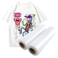 Film d'impression DTF 80cm*100m 90cm*100m en rouleau, film de transfert mat double face à chaud pour imprimante DTF, vente en gros usine
