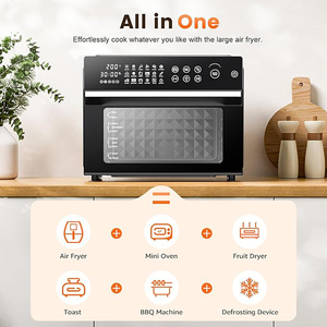 Four à convection de comptoir 30L 1800W à circulation d'air chaud, compatible OEM, pour pizzas, gâteaux, biscuits, poulet, avec 4 fonctions - Product Image 3