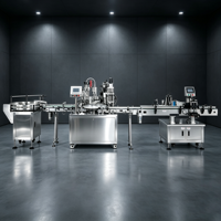 Ligne de production de machines de remplissage et de bouchage rotatives pour flacons d'huiles essentielles, de parfums et de gouttes oculaires HONGYUE