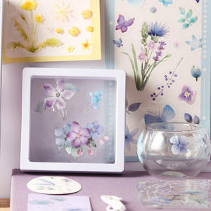 Paquete de Pegatinas PET con Diseño de Plantas Frescas, Historia del Bosque Creativa, Material para Manualidades de Estudiantes, Pegatinas Decorativas, 4 Regalos Promocionales - Product Image 4