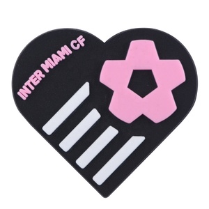 Nouveaux charms pour sabots de sport 2026, design équipe de football rose Barca Inter Miami <span class=keywords><strong>Messi</strong></span>, accessoires pour chaussures de football - Product Image 2