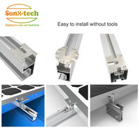 Vente en gros d'usine SunX-Tech Panneaux solaires Plaque de mise à la terre SUS304 Clips de mise à la terre Clips de mise à la terre Kits de rondelles de mise à la terre pour panneaux solaires