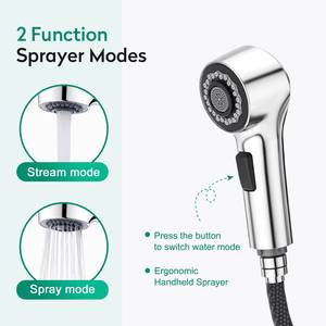 Grifo de Lavabo Extraíble Cromado de Estilo Moderno para Baño, Venta al por Mayor - Product Image 3