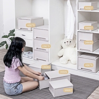 Boîte de rangement étanche pour la maison conteneur poubelle coffre pour enfants jouets porte-serviettes type tiroir bébé casier combinaison armoire