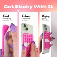 Support adhésif pour téléphone portable, coque miroir, accessoire de maintien pour téléphone portable, support de téléphone portable en silicone à ventouse