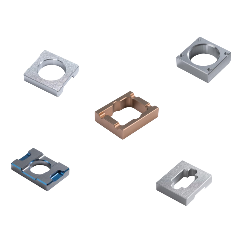 Части CNC OEM наружные алюминиевые обработанные детали с анодированием, пескоструйной обработкой или распылением