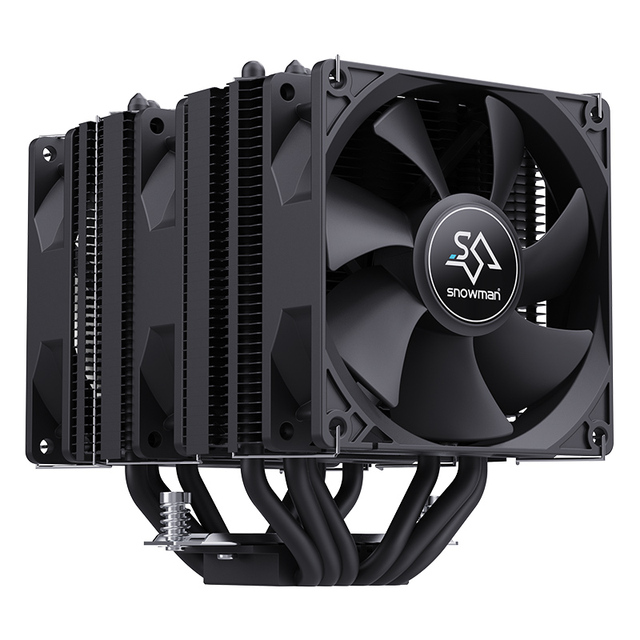 SNOWMAN Dual Tower Desktop CPU Air Cooler Thermal Radiator Intel LGA 1700 1200 115x 1366  AM5 AM4 AM3 Copper Aluminum CPU Fan
