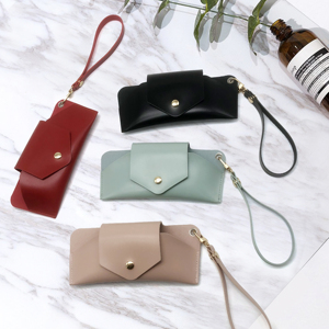 <span class=keywords><strong>Lunettes</strong></span> portables étui à <span class=keywords><strong>lunettes</strong></span> de soleil avec boucle de <span class=keywords><strong>ceinture</strong></span> porte-clés lecture <span class=keywords><strong>lunettes</strong></span> pochette porte-manchon pour extérieur en cuir PU - Product Image 1