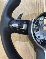 Volant sport en fibre de carbone mate et suède sur mesure pour BMW M3 E90 E92 E93 M5 E60 F10 F30 M5, intérieur sport