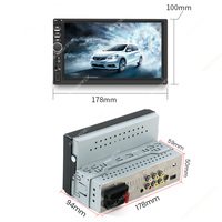 MEKEDE ND4 Multimedia-Navigation 1Din 7 Zoll mit Tasten MP5-Player Unterstützt Mirror Link Verbindung zu Smartphones TF-Karte Musikplayer