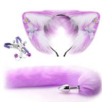 Couple jeu jouer adulte jouet sexuel fantaisie fête Cosplay Costume cadeaux jouets anaux queue de renard Clip oreilles godemichet Anal ensemble