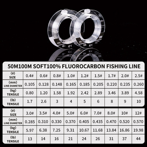 Líneas de Pesca de Fluorocarbono de Origen <span class=keywords><strong>Japon</strong></span>és, Personalizadas OEM ODM, Alta Precisión, Grado Profesional, Marca Privada, Proveedor Premium - Product Image 2