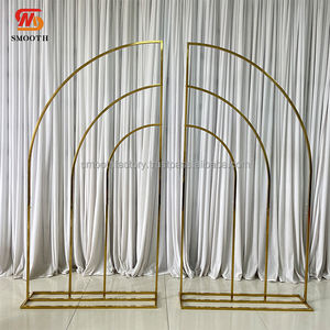 Arco de Metal LEDA para Decoración de Bodas al Aire Libre, Soporte para Telón de Fondo, Camino de Flores, Decoración con Cortina de Cuentas para Bodas - Product Image 2