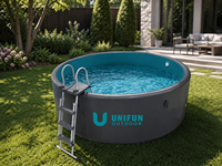 Bain de glace gonflable en PVC Drop Stitch pour extérieur, sur mesure, vente en gros, piscine de plongeon froid, spa de thérapie hors sol
