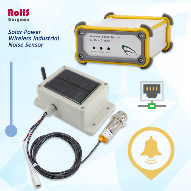 Alarm home security system Noise Alarms Exceed Decibels 20~120dB Noise Sensor Solar Power Wireless Industrial Noise Sensor