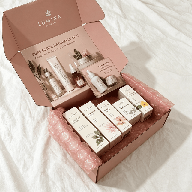 BB Cream Cosmetic Makeup Subscription Box Packaging E Flute Self Locking Mailer Box Custom Packaging