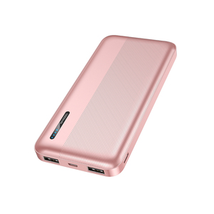 Batterie externe 10000mAh PD 20W à charge rapide, chargeur portable avec double ports USB-A et Type C, design fin pour smartphone - Product Image 1