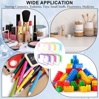 Haoran - Lot de 12 trousses de maquillage en PVC TSA, organiseur de cosmétiques de voyage, logo personnalisé, trousse de toilette transparente, Bolsa De Maquillaje Impermeable