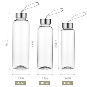 Bouteilles d'eau personnalisées en gros, bouteilles en verre portables de 700 ml, tasses à café en verre, bouteille d'eau transparente, tasse cadeau promotionnelle - Product Image 4