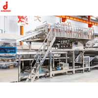 Ligne de production de nouilles instantanées non frites 80 000 pièces/8 heures, équipement de production de nouilles à grande échelle en acier inoxydable
