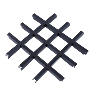 Hot-sales Metal Grille Black Wood <strong>Ceiling</strong> <strong>Type</strong> Aluminum <strong>Grid</strong> <strong>Suspended</strong> <strong>Ceiling</strong> Tiles - Product Image 4