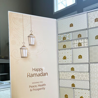 Calendrier de l'Avent de Maquillage Personnalisé pour le Ramadan de 30 Jours, Boîte Cadeau Eid Mubarak, Calendrier Arabe, Cadeau, Ramadan, Tiroir en Carton Vide