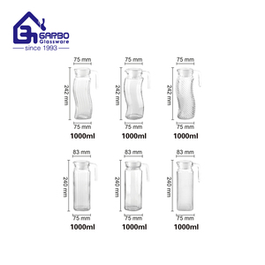 Verres à boissons classiques 7 pièces, ensemble de citron <span class=keywords><strong>en</strong></span> verre avec design de décalcomanie, ensemble de verres et de gobelets, <span class=keywords><strong>prix</strong></span> bon marché pour l'été - Product Image 6